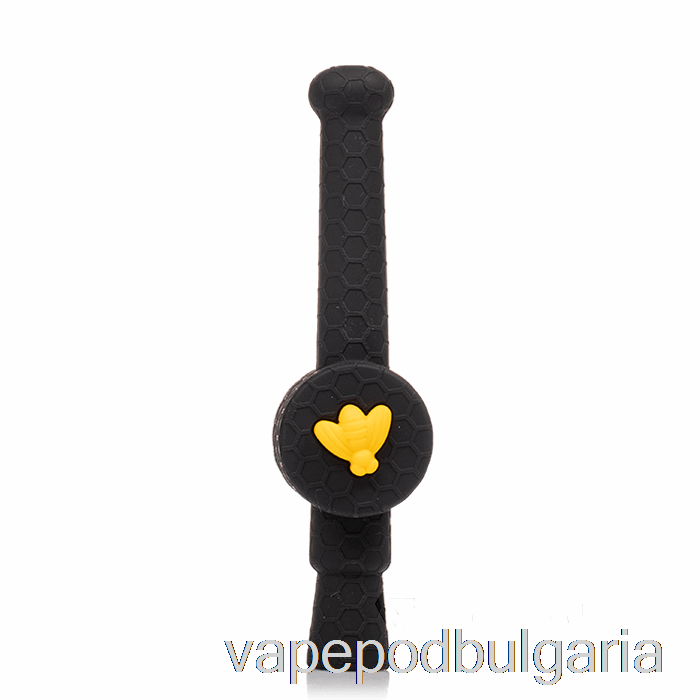 Vape Bulgaria Stratus Reclaimer Honey Dipper Silicone Dab Straw Shiny Panther (черна / жълта пчела)